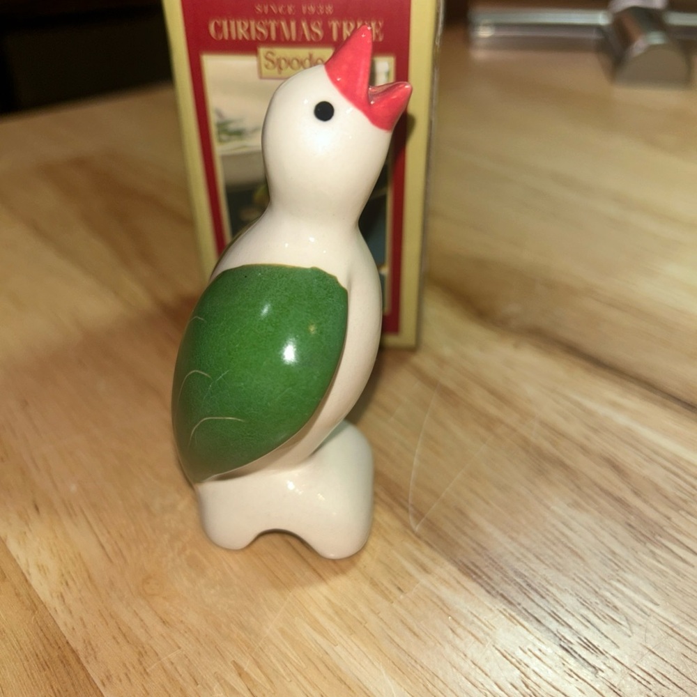 Spode Christmas Tree Pie Bird New in Opened Box 4” Mistletoe Ceramic - Picture 6 of 9